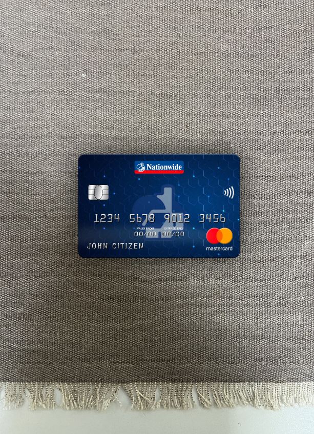 Download United Kingdom Nationwide bank mastercard photolook front Photoshop template